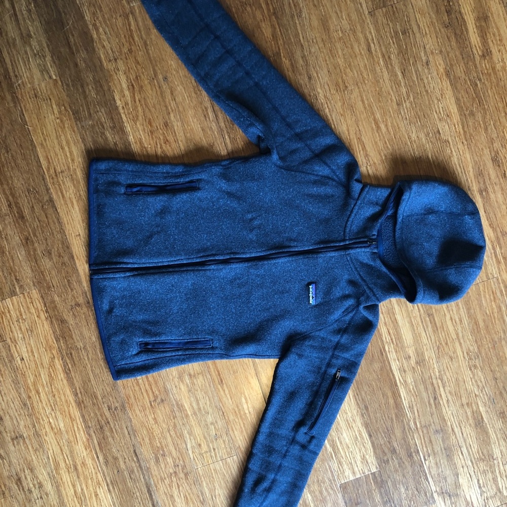 Women’s fleece Patagonia zip hoodie blue
